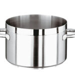 1000 INOX-CASSERUOLA ALTA 2 MANIGLIE CM24 11107-24