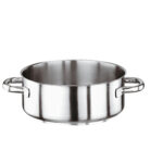 1000 INOX-CASSERUOLA BASSA 2 MANIGLIE CM 32 11009-32