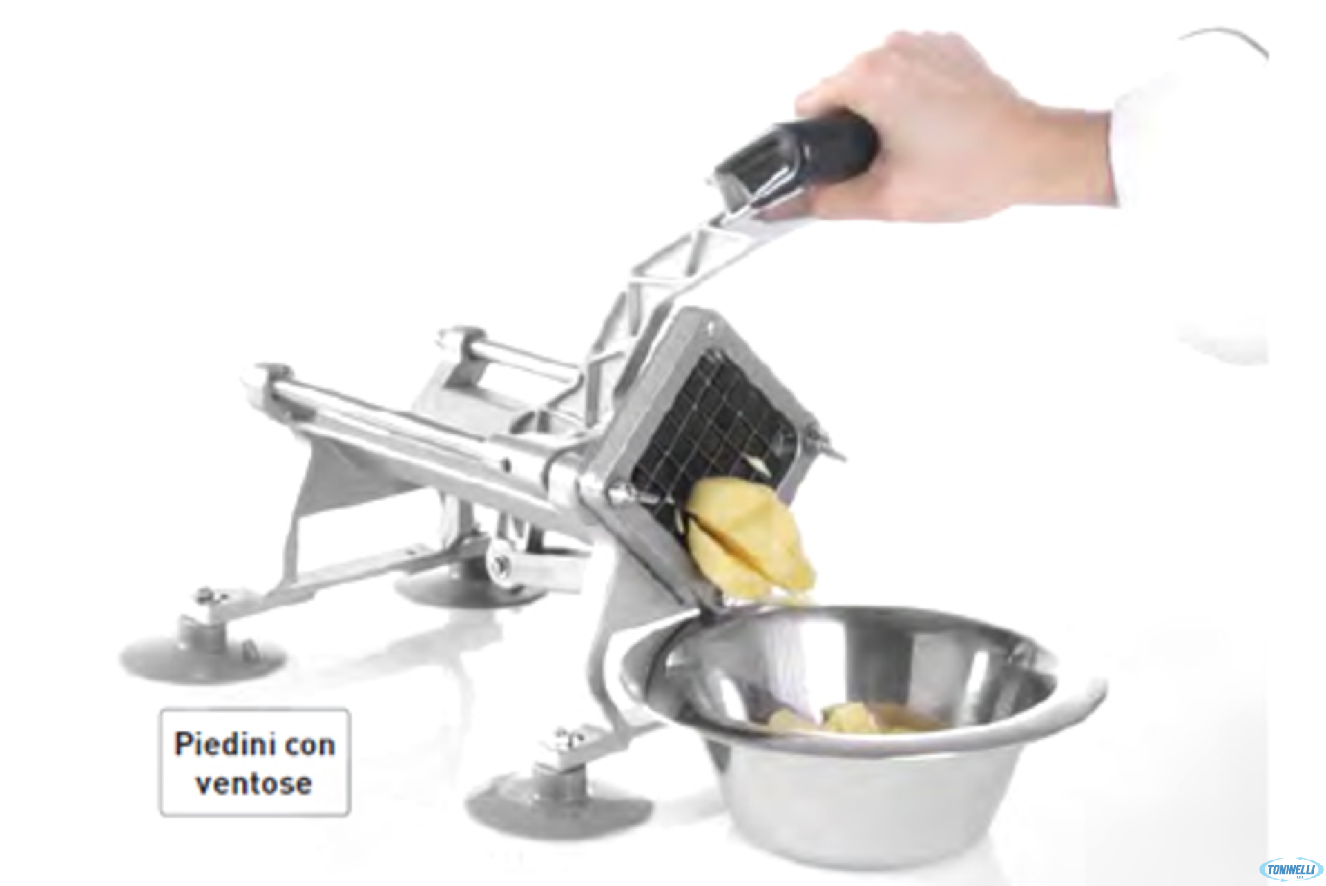AFFETTA PATATE MURO-BANCO INOX-ALLUMINIO 630402