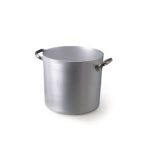 PENTOLA ALTA ALLUMINIO 3 MM CON MANIGLIE INOX CM 55 H 53 LT 121