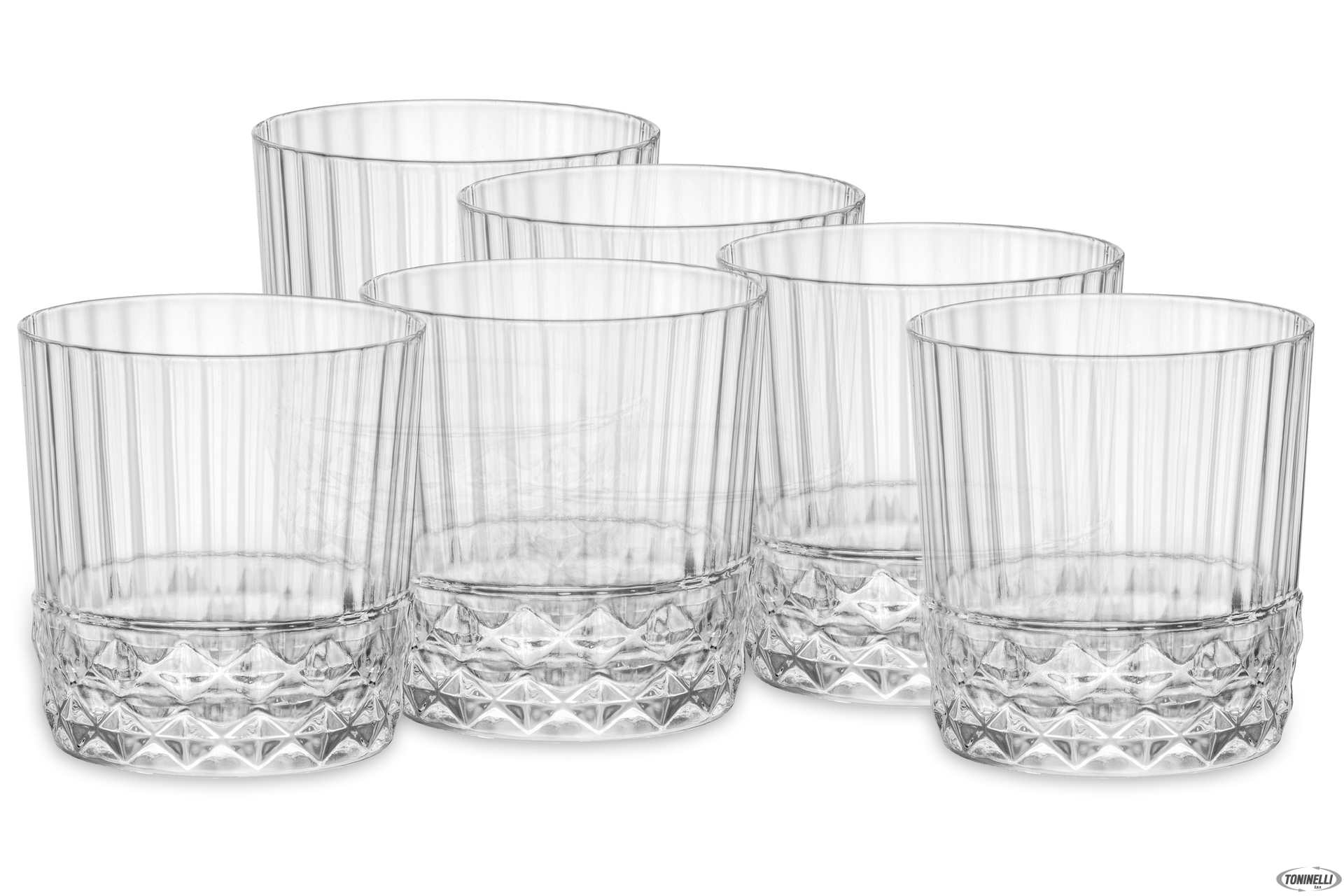 'AMERICA ''20S CONFEZIONE DA 6 BICCHIERI PER COCKTAIL DOF H. 9,2 CL. 37 DIAMETRO 8,8 122139'