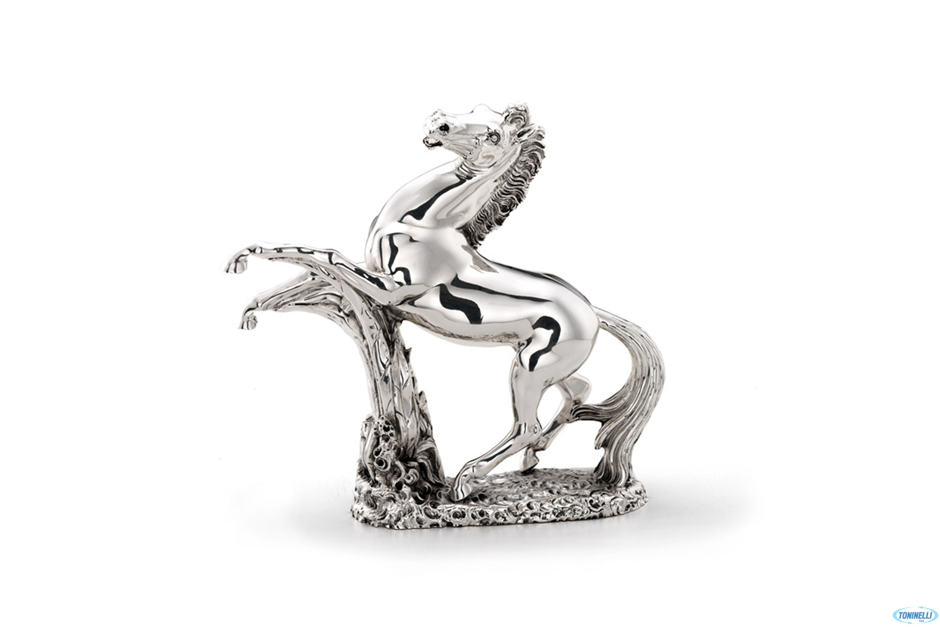 ARGENTO ITALSILVER-CAVALLO RAMPANTE CM.38X37H 15540N