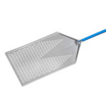 PALA PIZZA A METRO IN ALLUMINIO ANODIZZATO PERFORATA CM 40X60 MANICO 60 CM