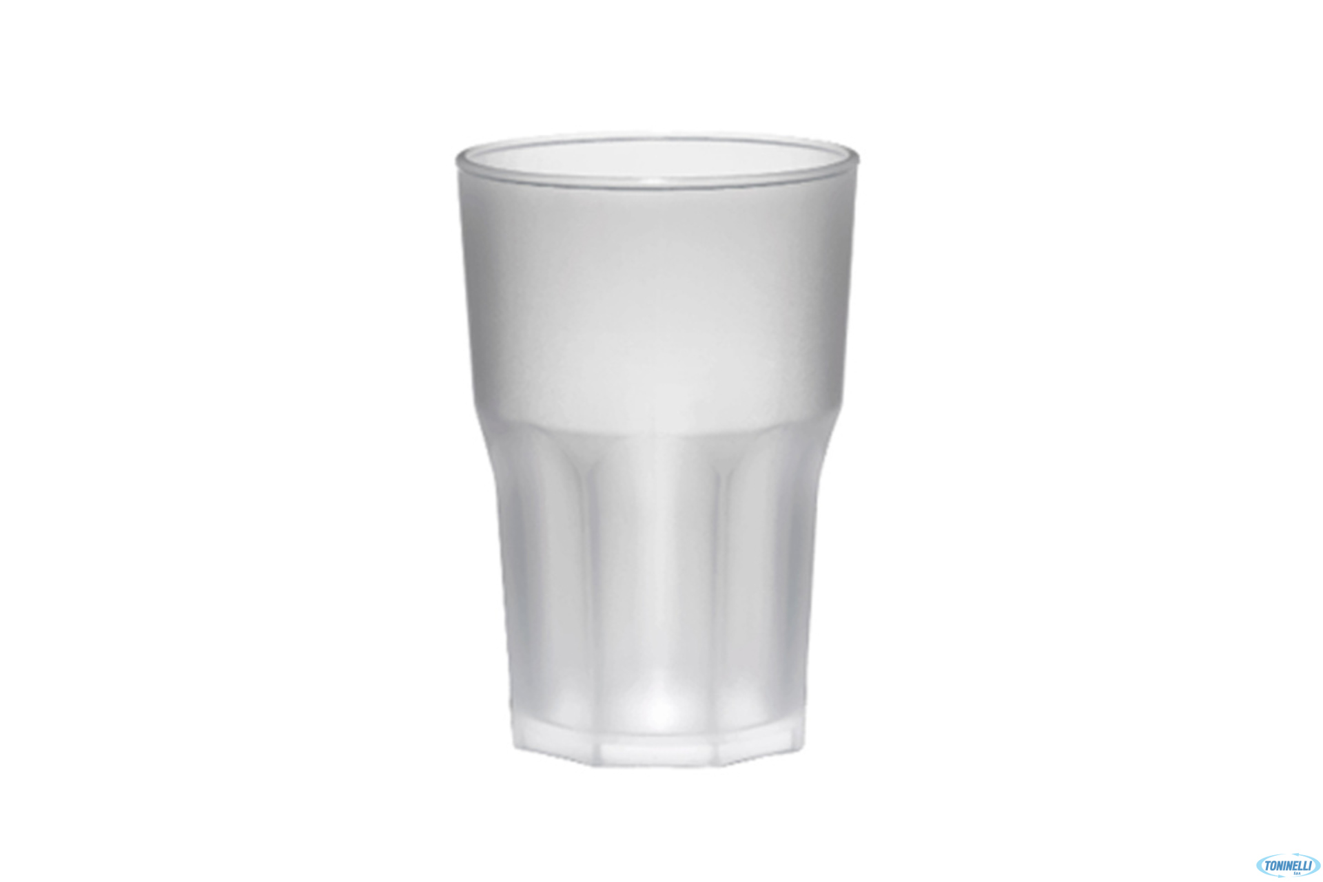 'BICCHIERE GRANITY FROST CL.40 CF.5  FM-62PP CON L''ABBREVIAZIONE SAN SI INDICA LO STIROLOACRILONITRILE OVVERO IL COPOLIMERO ACRILONITRILE-STIRENE.'