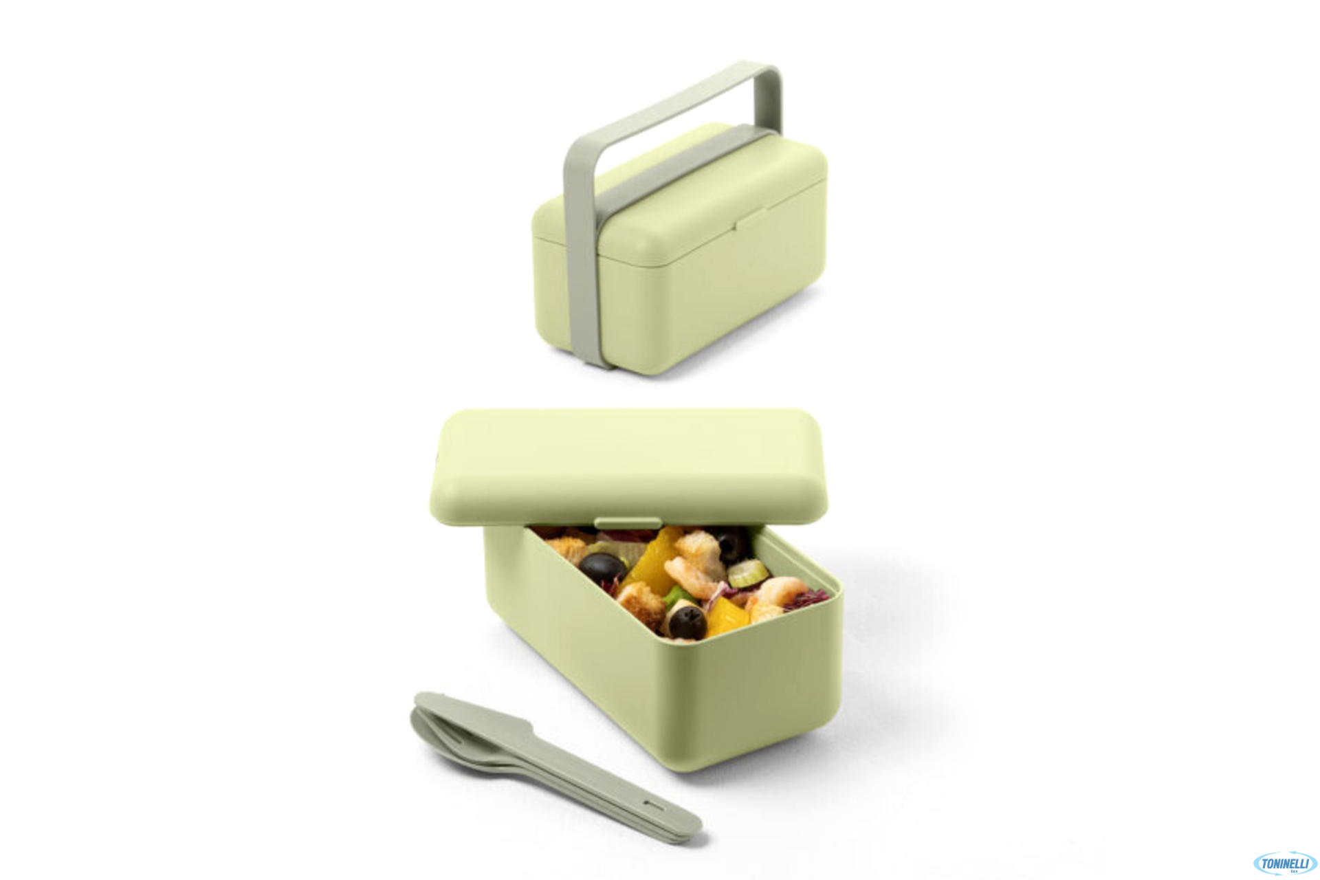 BLIM LUNCHBOX FOREST BAULETTO PORTAVIVANDE M 2POSTI CM 18X9,5XH.17,5 CON SET POSATE INCLUSO