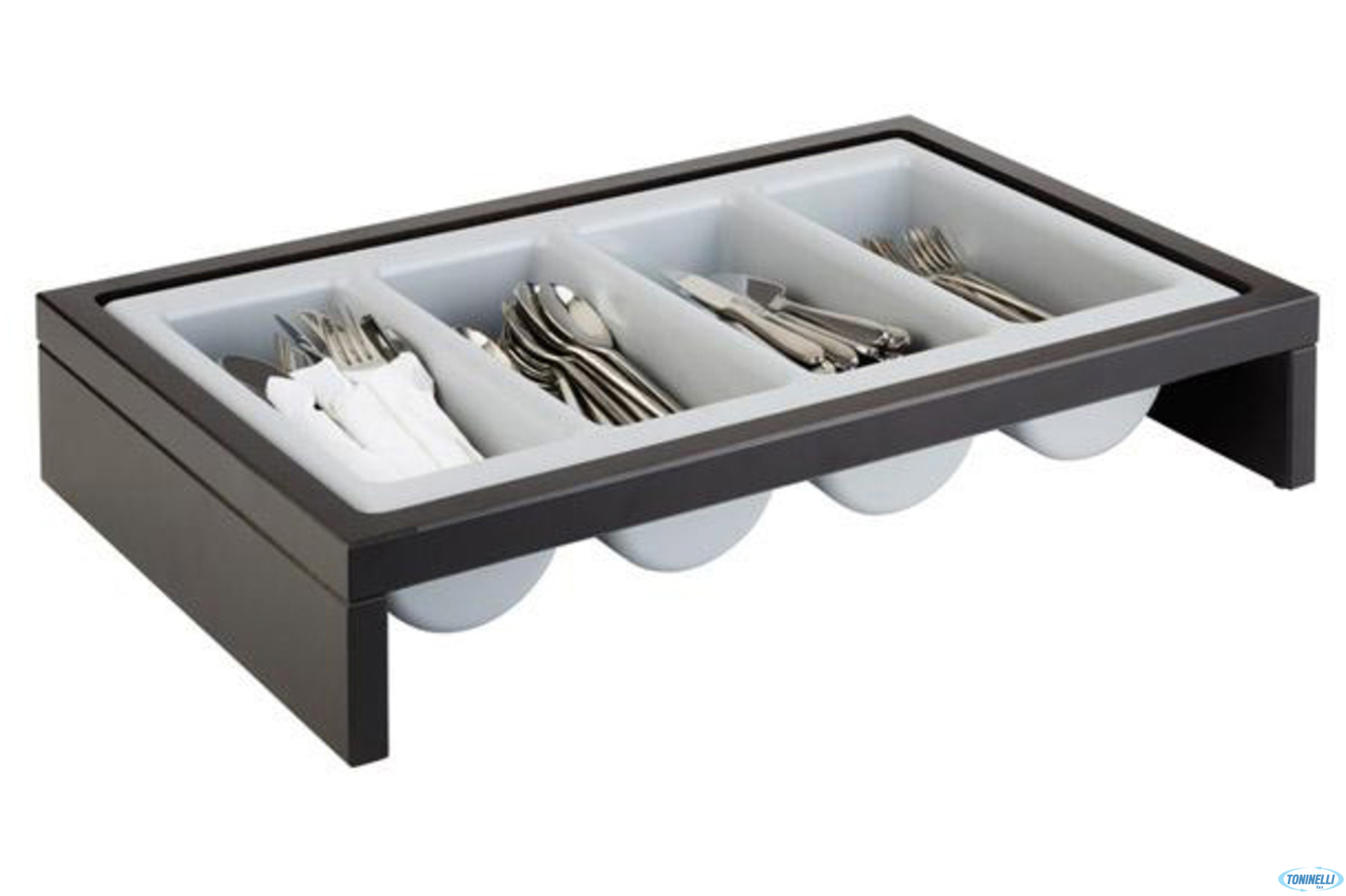 BRIDGE-PORTAPOSATE BASE IN LEGNO E 1 CONTENITORE REMOVIBILE IN PLASTICA CM.57,5X37,H.12 14995