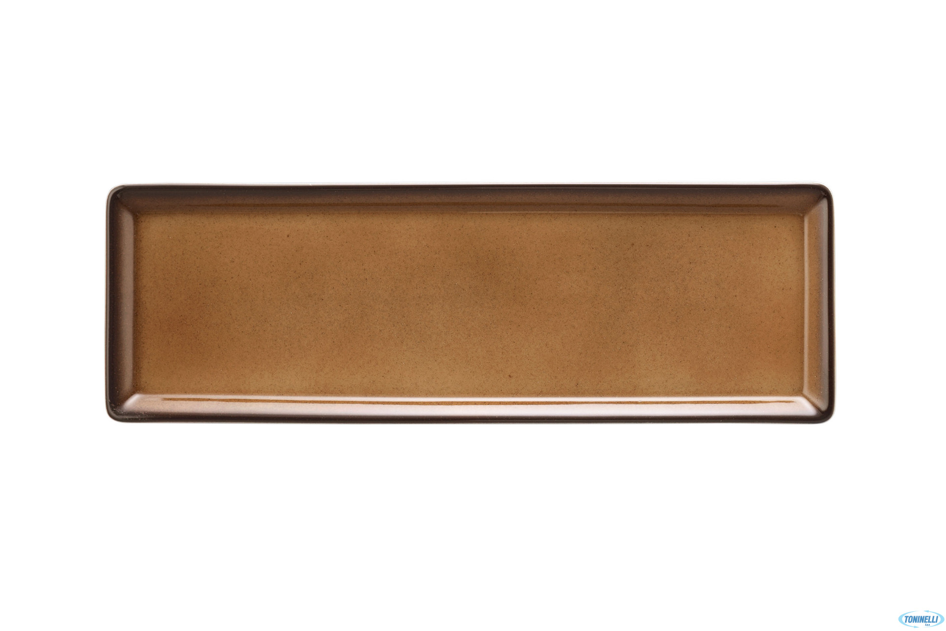 BUFFET GOURMET MARRONE-PIATTO RETTANGOLARE CM 32,5X10,8