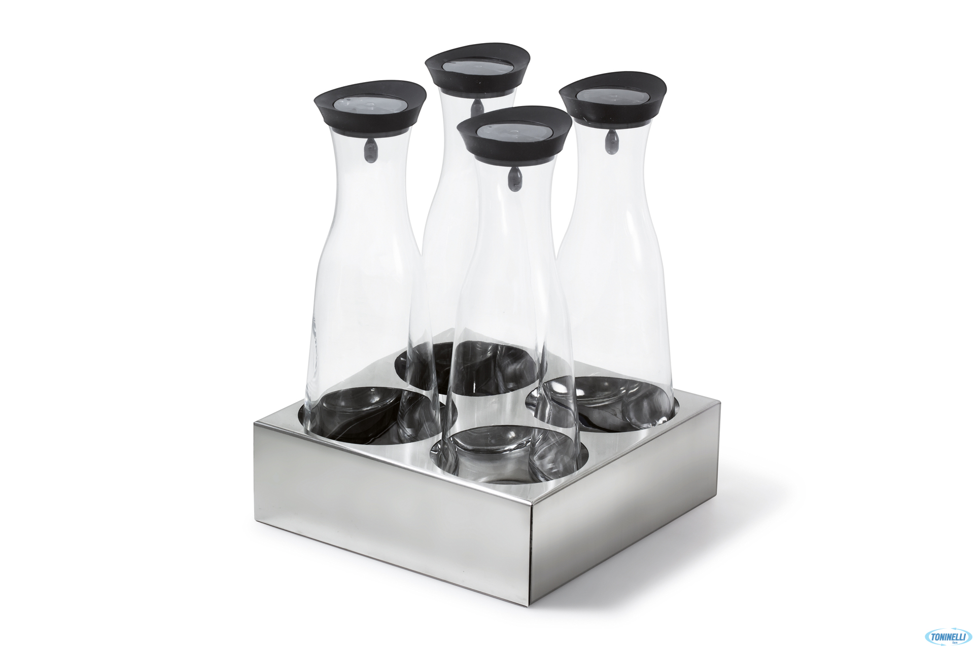 BUFFET SQUARE-PORTA 4 CARAFFE REFRIGERATO CM 24X24 SENZA CARAFFE