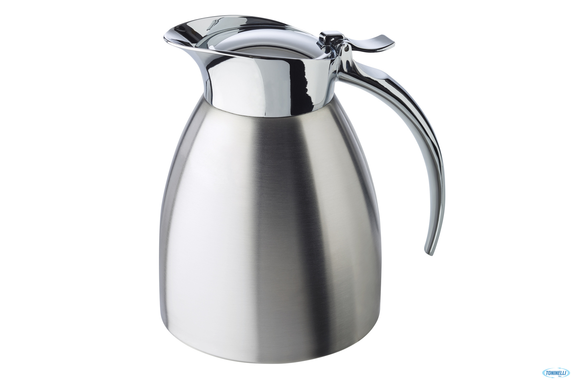 ADVANCED-CARAFFA SATINATA CON PARTE SUPERIORE LUCIDA INOX ISOTERMICA A DOPPIA PARETE LT.0,3 CM.10,5XH.13  10921