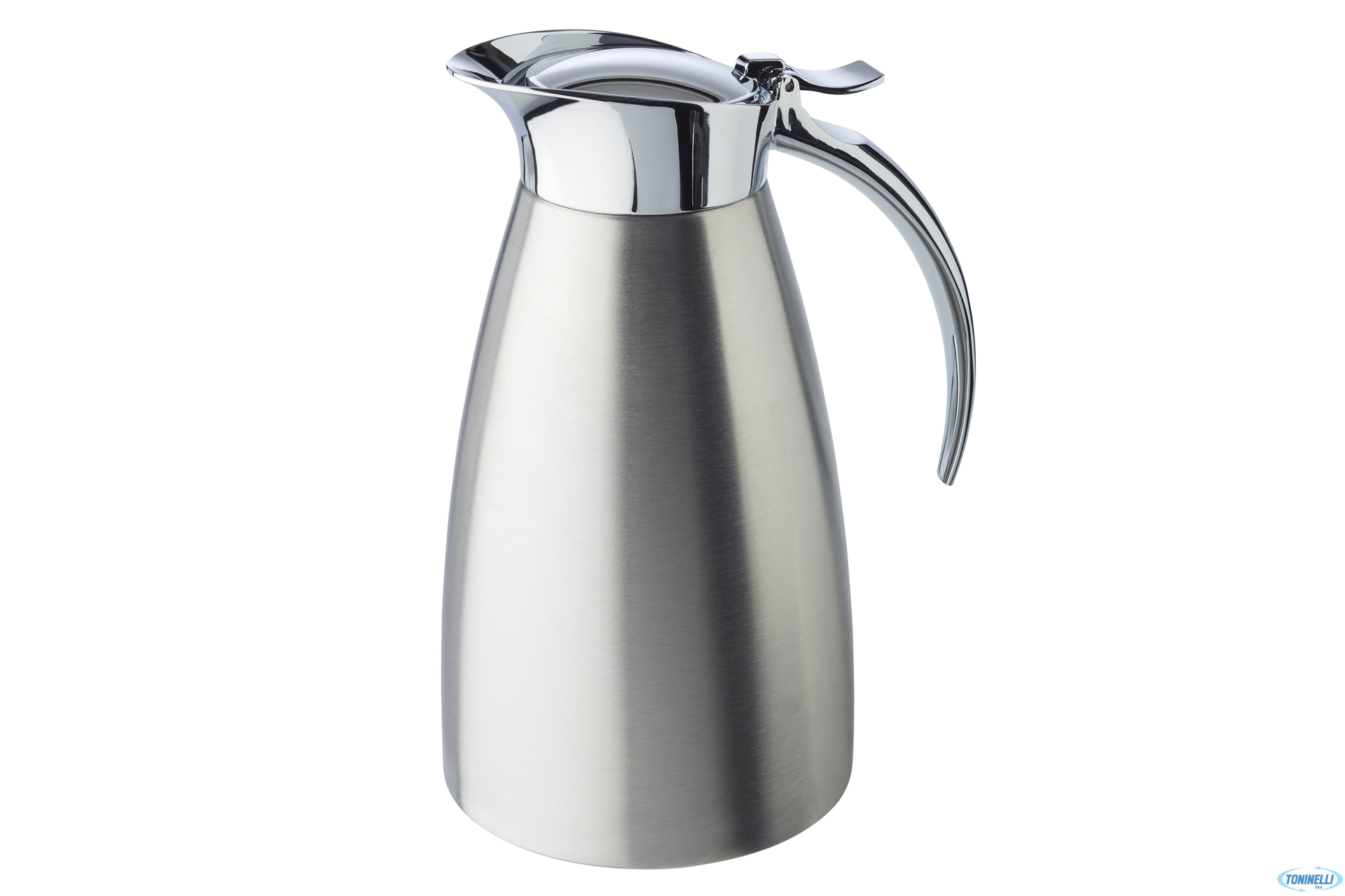 ADVANCED-CARAFFA INOX SATINATA CON PARTE SUPERIORE LUCIDA,  ISOTERMICA A DOPPIA PARETE LT.0,6 CM.10,5XH.18  10922
