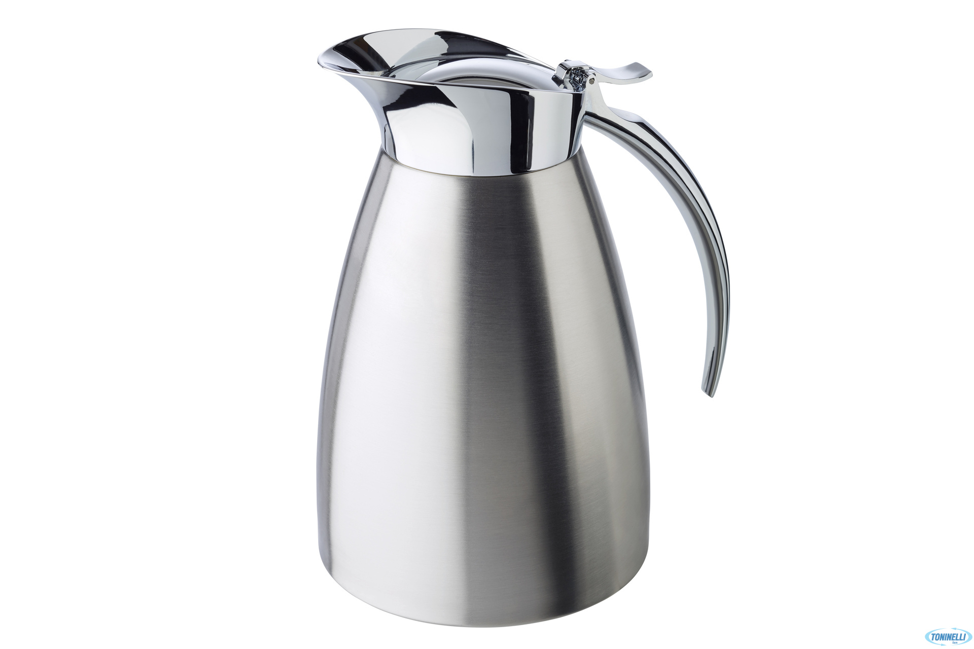 ADVANCED-CARAFFA INOX SATINATA CON PARTE SUPERIORE LUCIDA, ISOTERMICA A DOPPIA PARETE LT.1,0 CM.13XH.19,5  10923