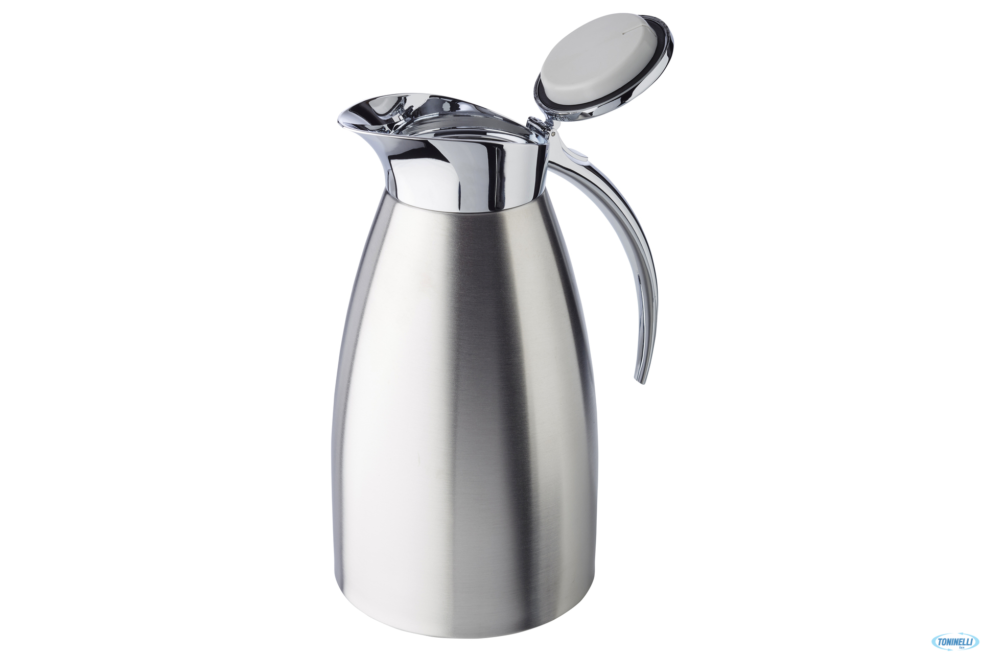 ADVANCED-CARAFFA INOX SATINATA CON PARTE SUPERIORE LUCIDA ISOTERMICA A DOPPIA PARETE LT.1,5 CM.13XH.23,5  10924