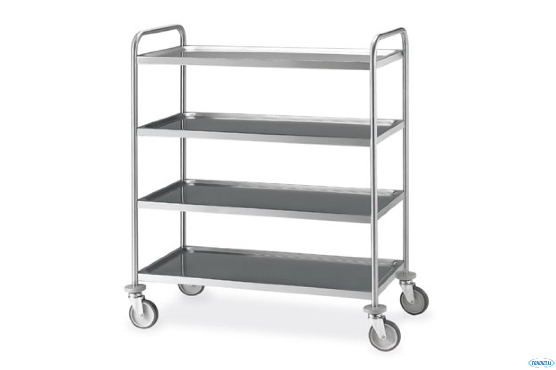 CARRELLO 4 PIANI 50X100 INOX A PIANI IMBULLONATI 1410
