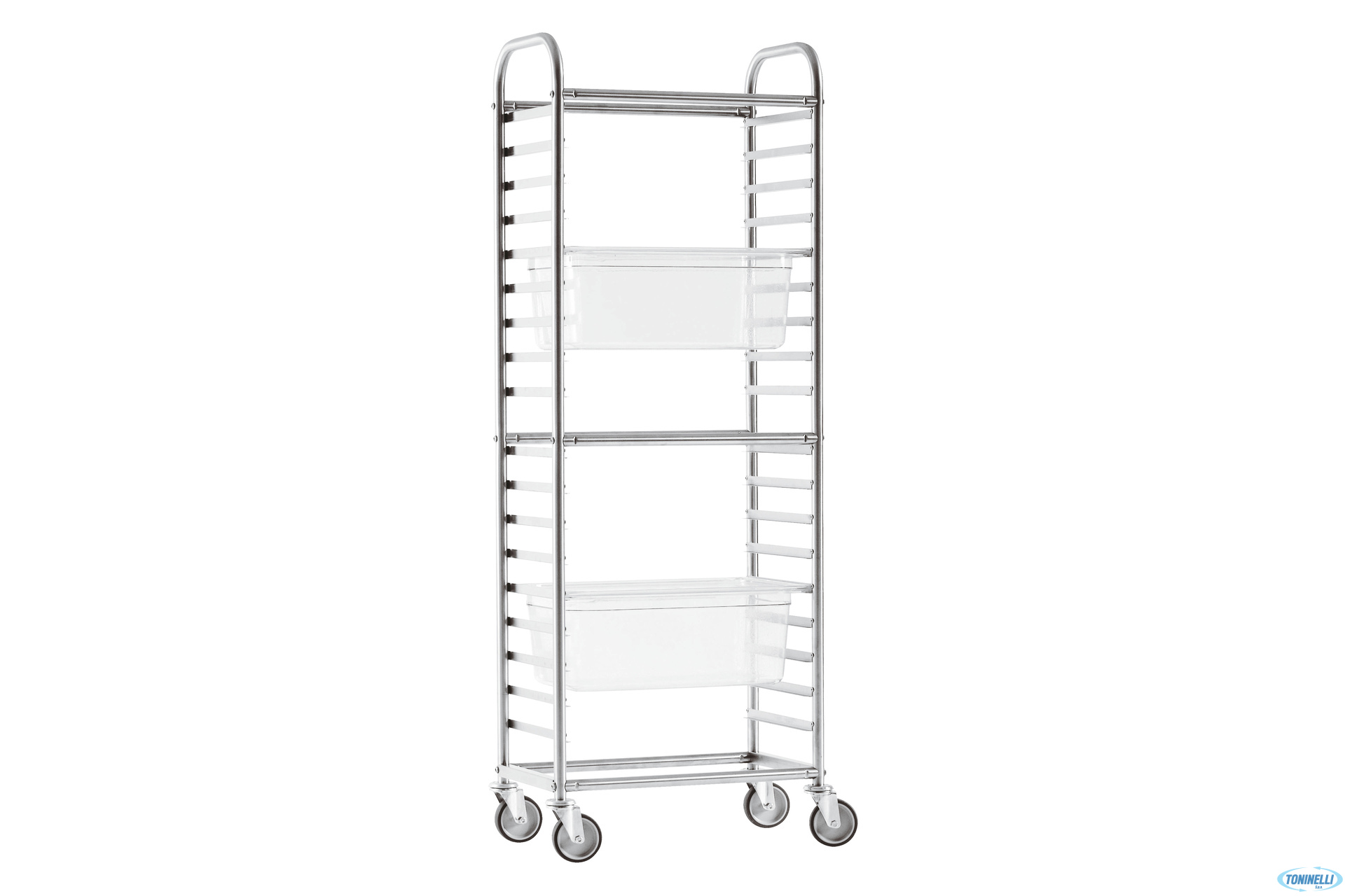 CARRELLO GASTRONORM 1.1 INOX 18 TEGLIE 44807-18