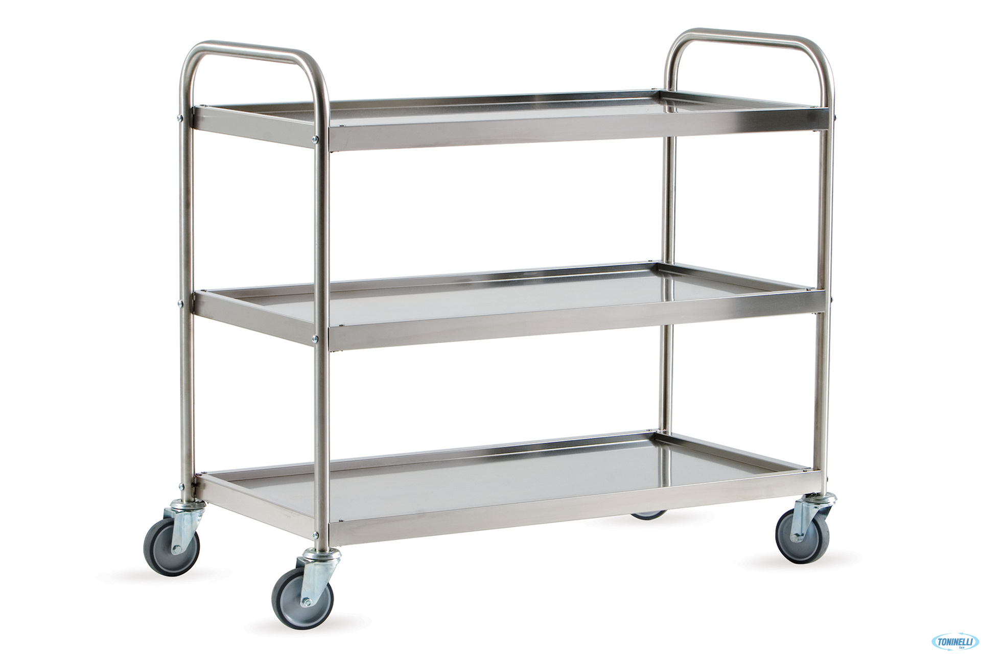 CARRELLO INOX 3 PIANI CM 103X52X92 SME3100