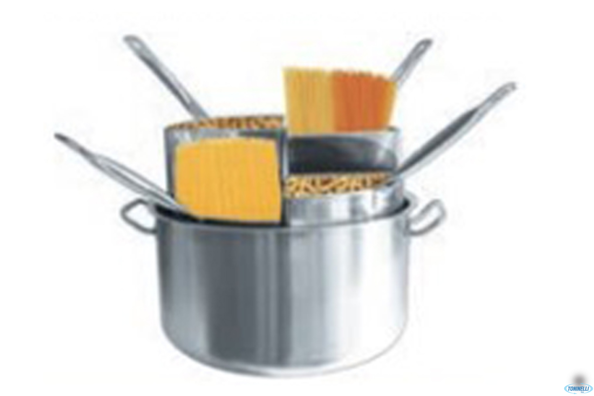 CATERING CASSERUOLA CM 36 H.22 CON 4 CESTELLI IN ACCIAIO INOX  FONDO PER INDUZIONE