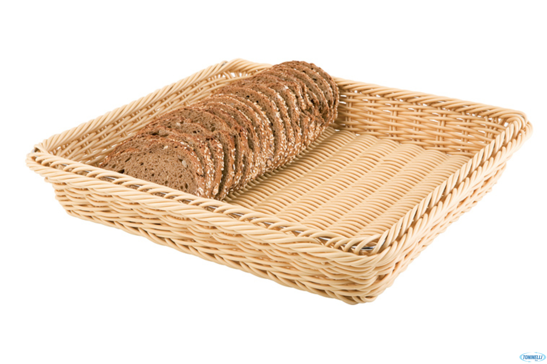 GN LINE-CESTA BUFFET POLIPROPILENE GN 1.2 CM.32,5X26,5XH.6,5 BEIGE 40222
