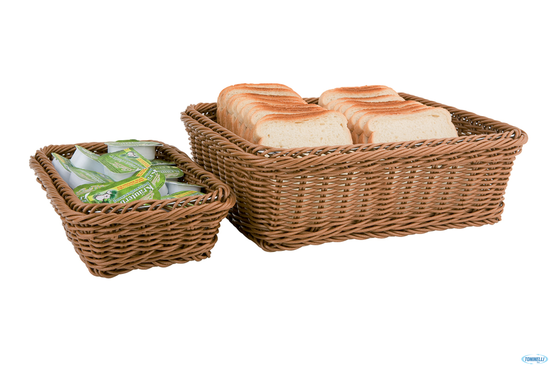 GN LINE-CESTA BUFFET POLIPROPILENE GN 1.2 CM.32,5X26,5XH.6,5 MARRONE 40262