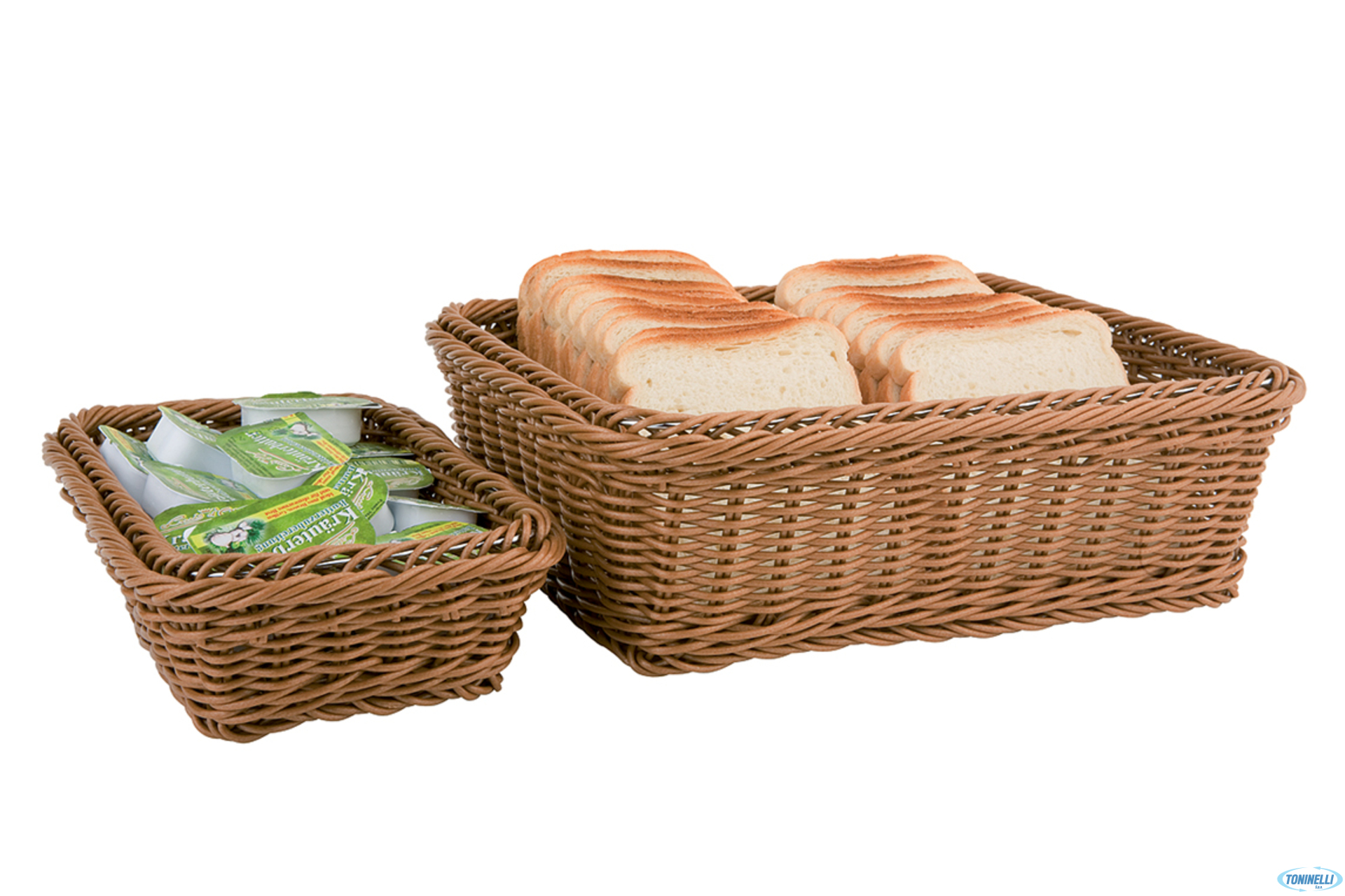 GN LINE-CESTA BUFFET POLIPROPILENE GN 1.3 CM.32,5X17,6XH.6,5 MARRONE 40263