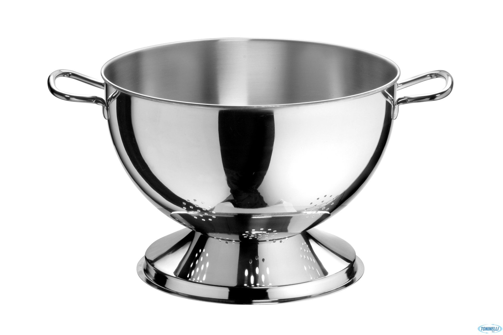 COLAPASTA INOX SFERICO CON BASE CM 40