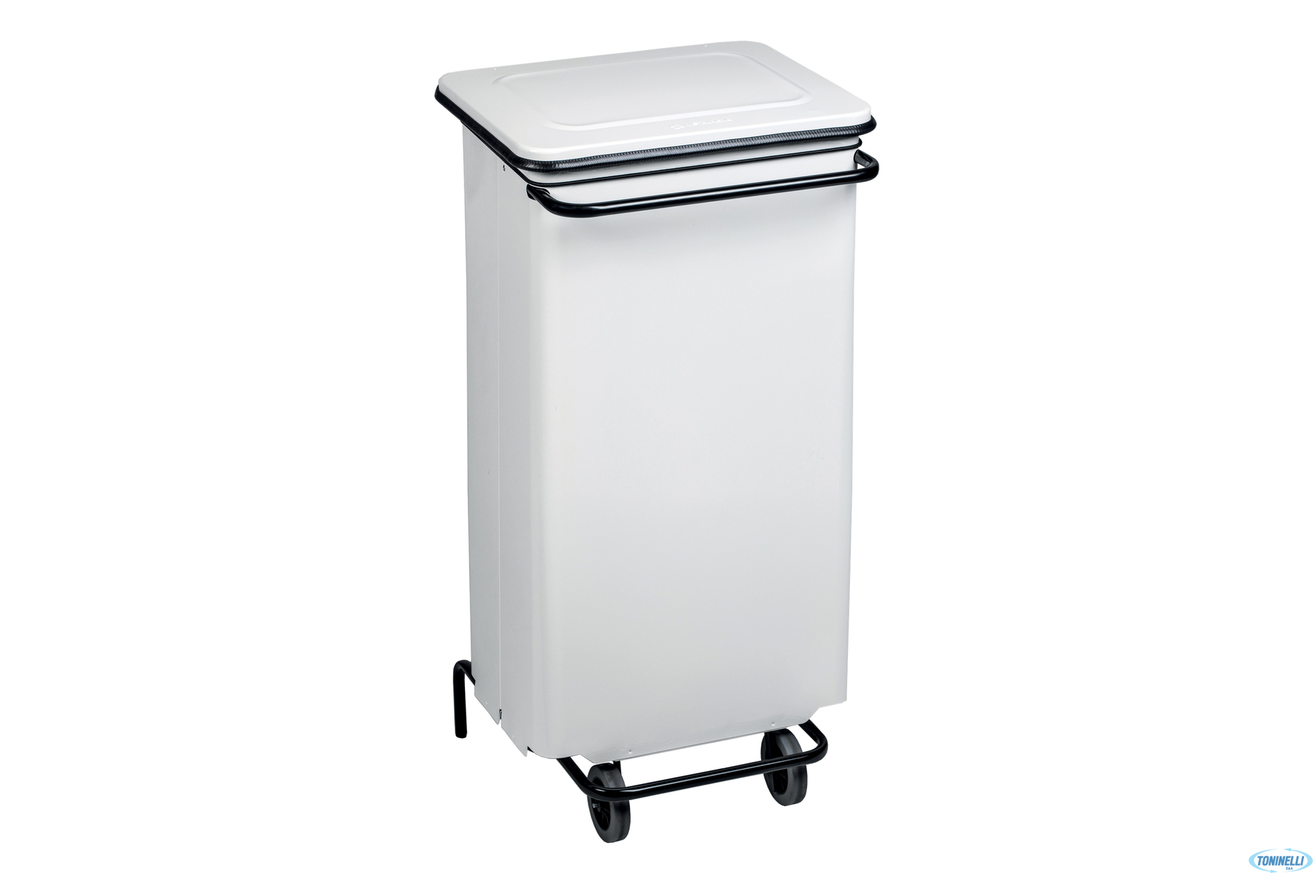 CONTICOLOR-CONTENITORE RIFIUTI MOBILE A PEDALE BIANCO LT. 110 CM 48X42 H 96,5