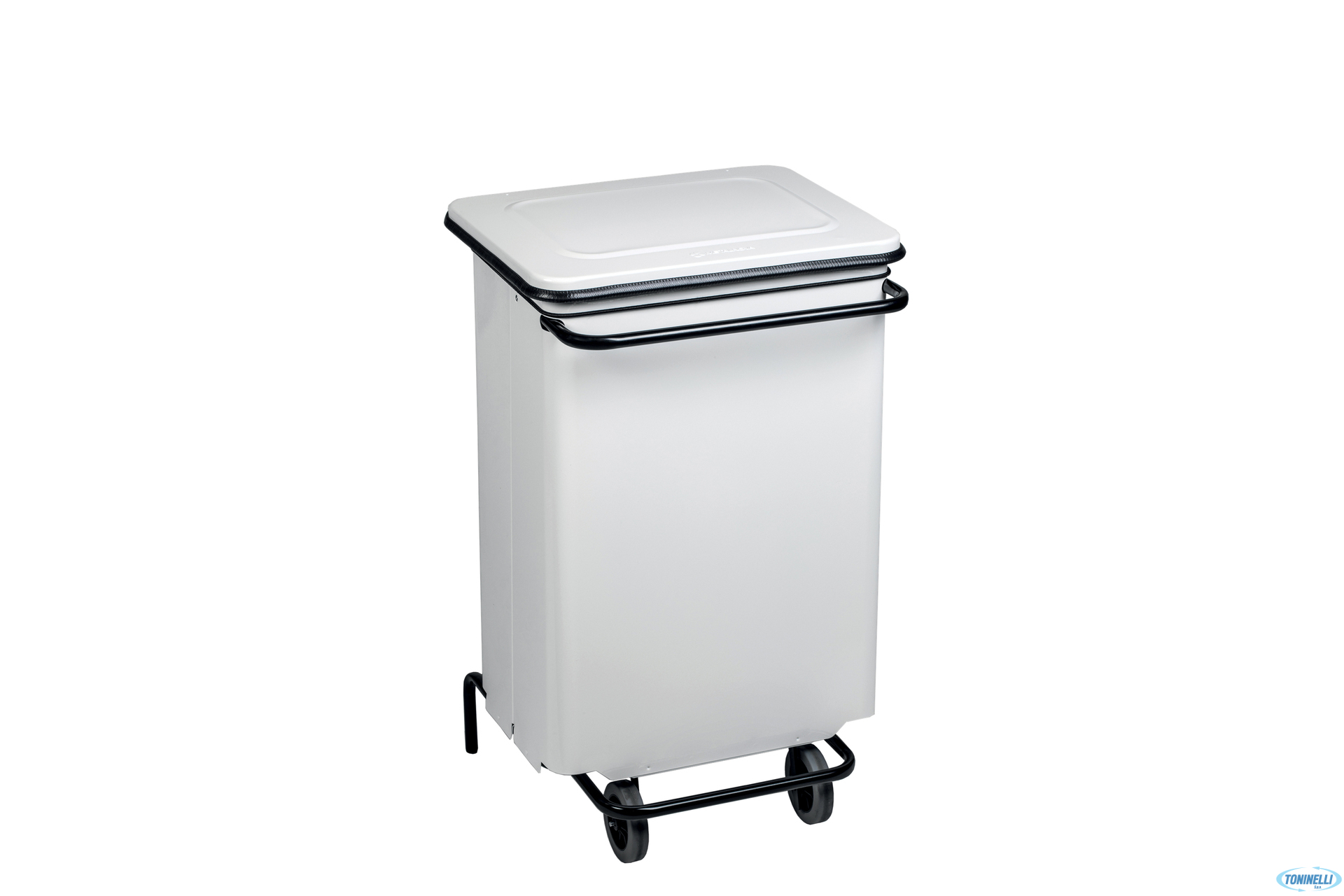 CONTICOLOR-CONTENITORE RIFIUTI MOBILE A PEDALE BIANCO 70L CM 48X42 H 75,5   791130