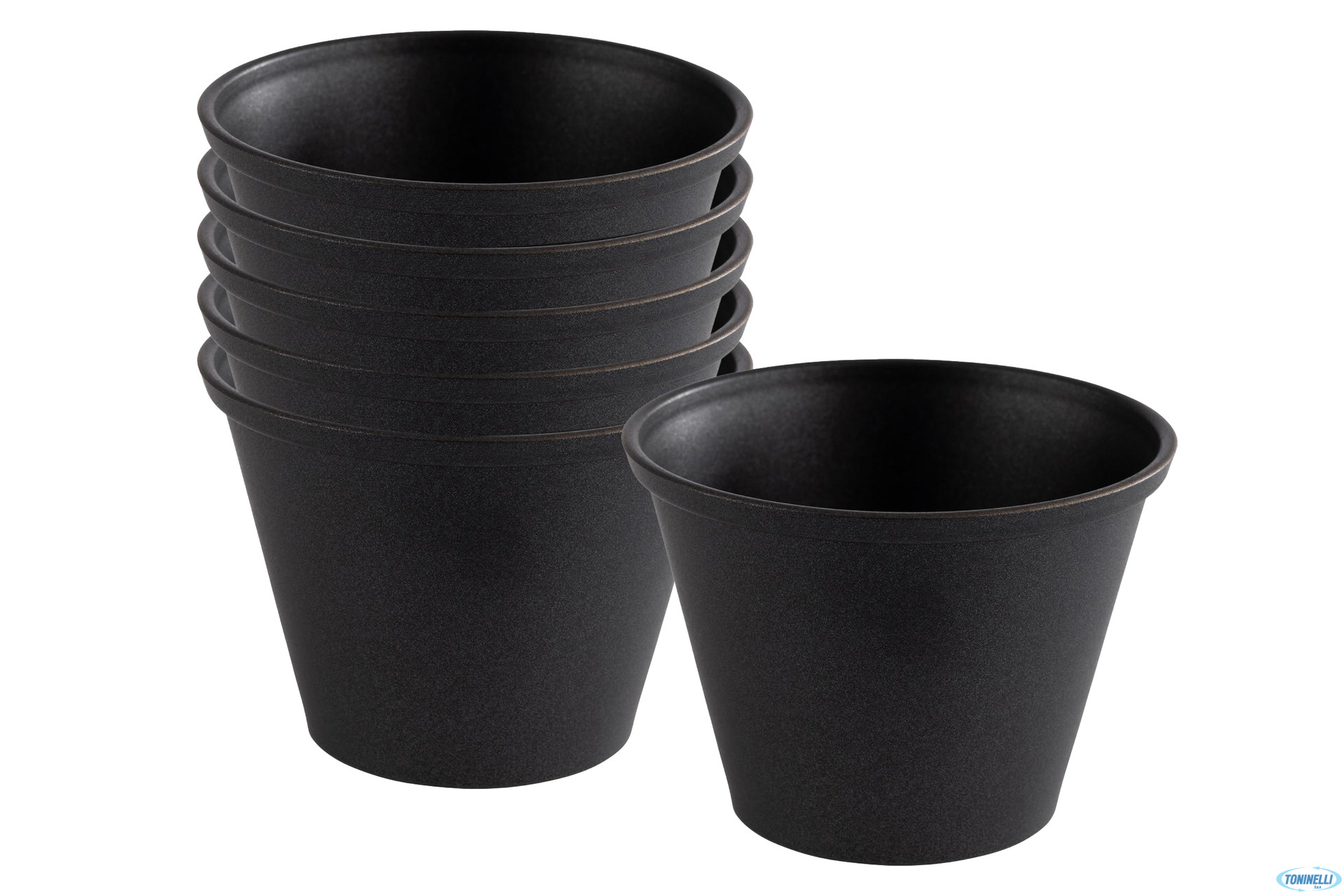DIP BOWLS-SET 6 COPPETTE INOX GRIGIO CM 6H4,5 60ML
