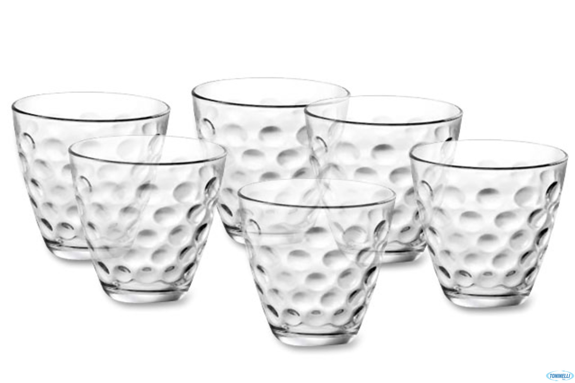 DOTS TRASPARENTE-CF.6 BICCHIERE.ROCKS CL.39 3.27512