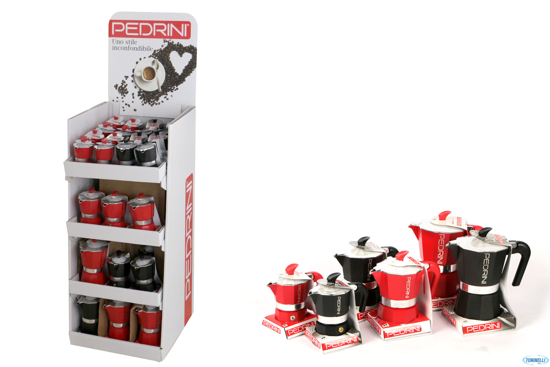 ESPOSITORE CAFFETTIERE 37X40X160   PZ.42 PEDRINI W1630