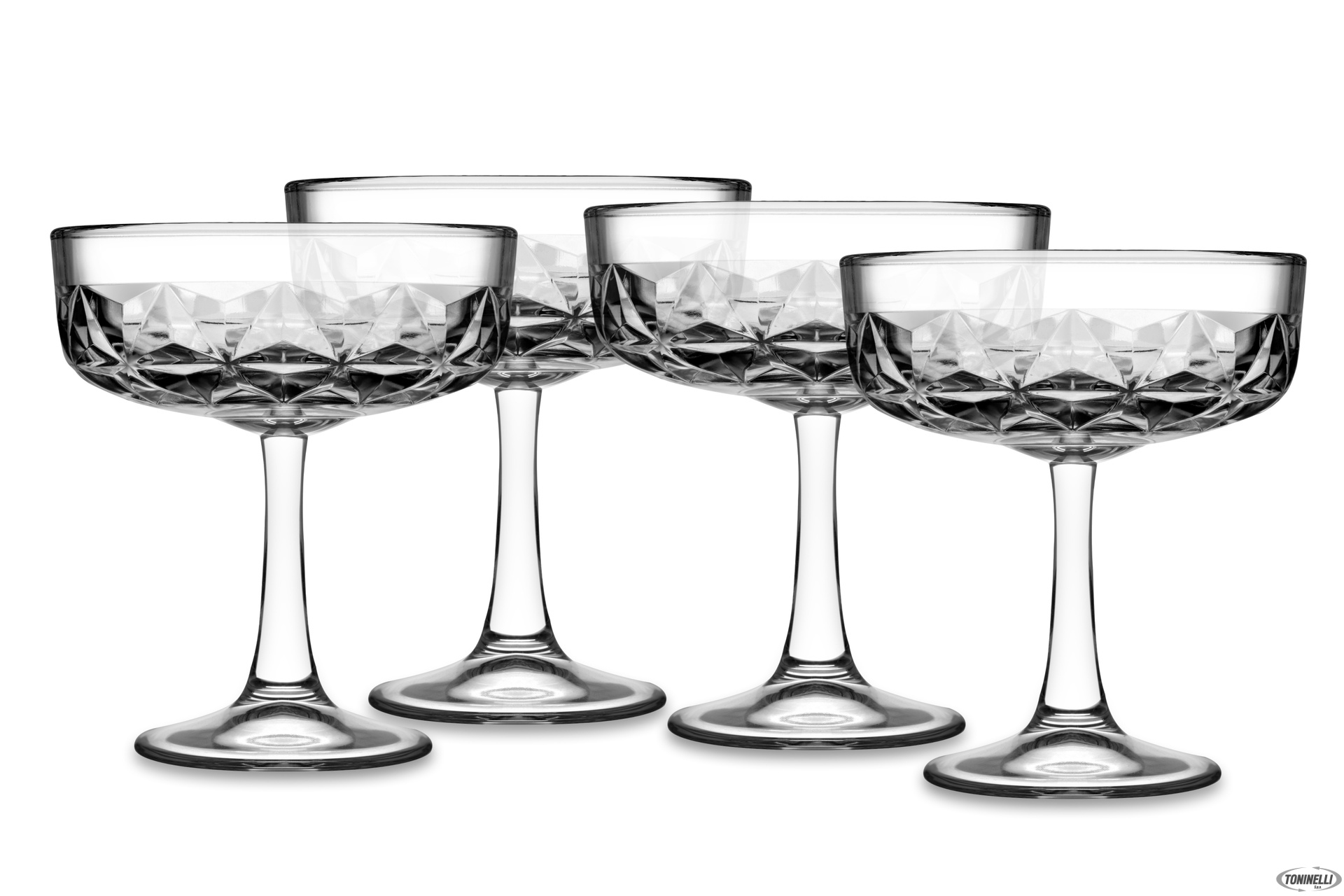 ESTRELLA CONFEZIONE 4 COPPE CHAMPAGNE-COCKTAIL CL 25 H.CM 12