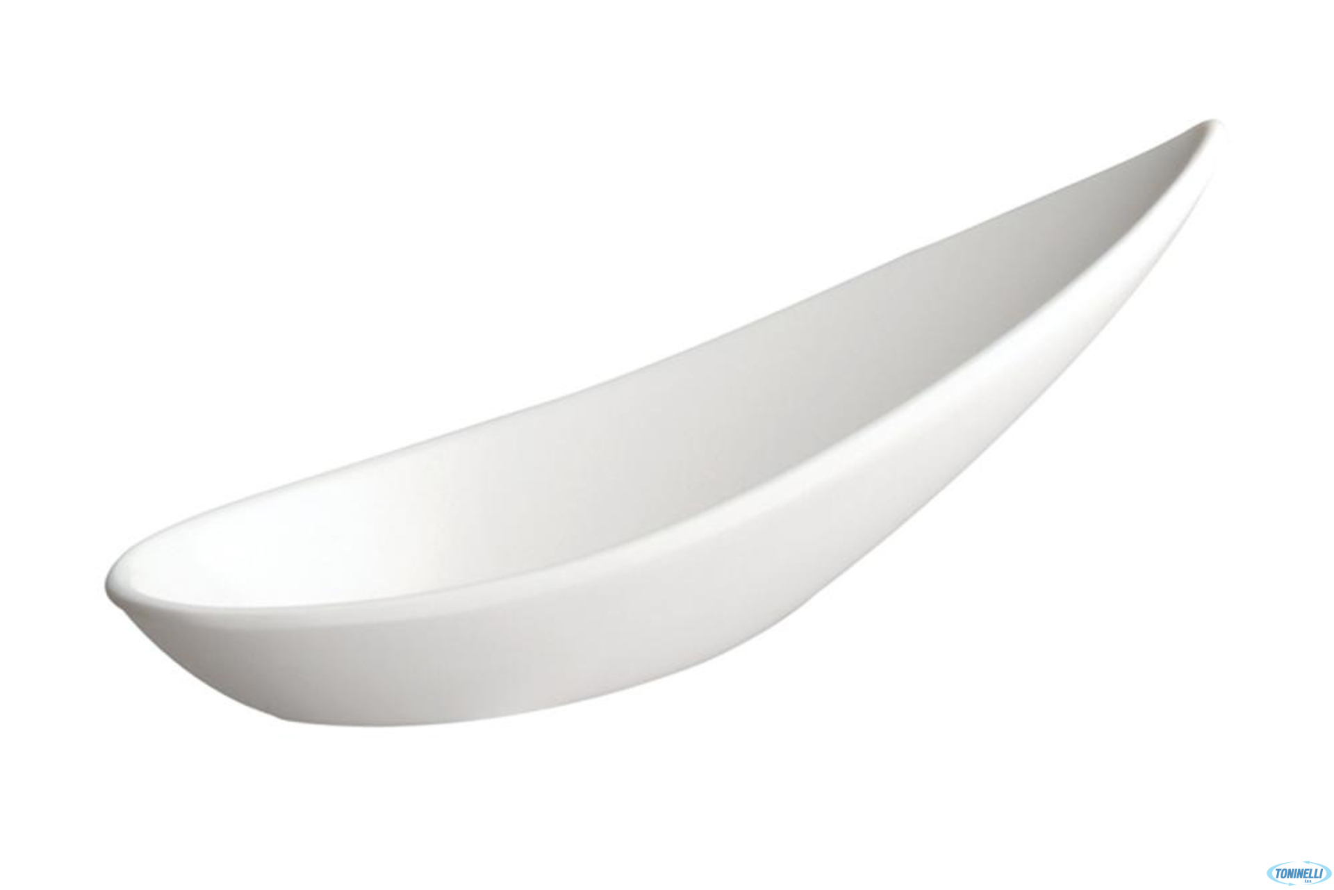 FRIENDLY BOWL-CUCCHIAIO FINGER CM 11 X 4,5 H 4 BIANCO REALIZZATO IN GERMANIA