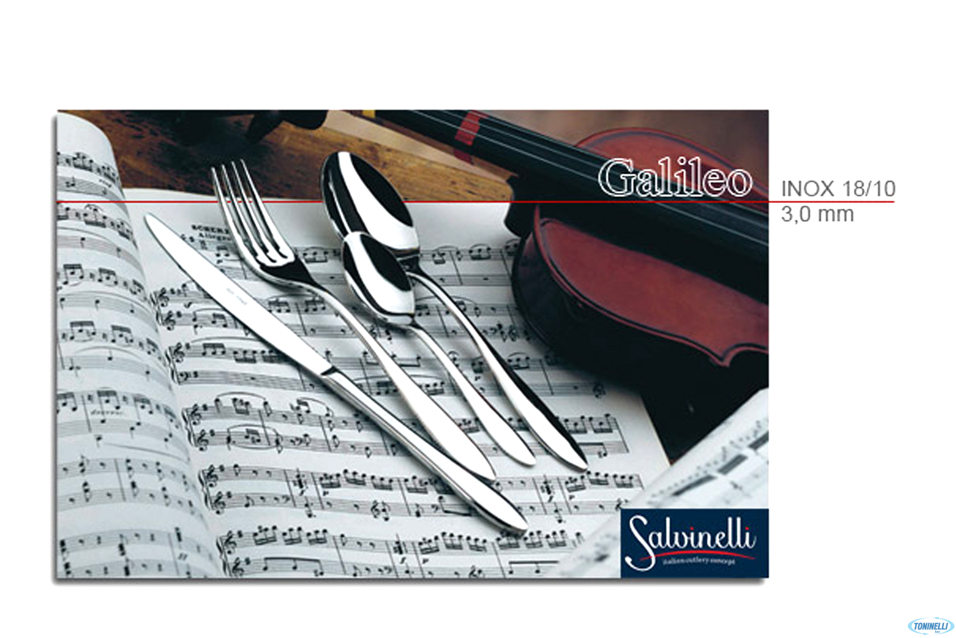 GALILEO INOX-FORCHETTA DOLCE 3PUNTE 3MM