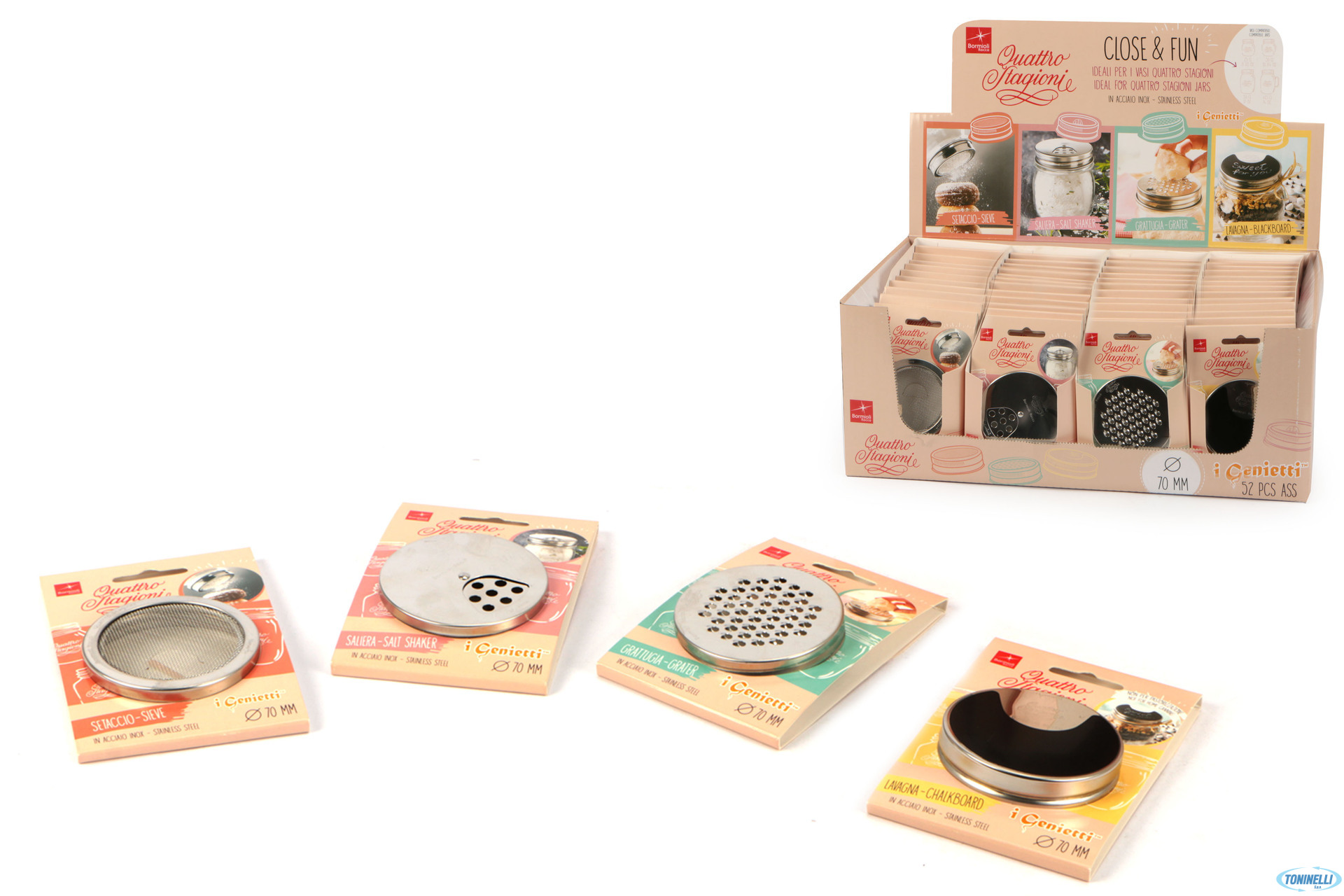 GENIETTI 4 STAGIONI-MINI DISPLAY 52 TAPPI ASSORTITI 8.80250