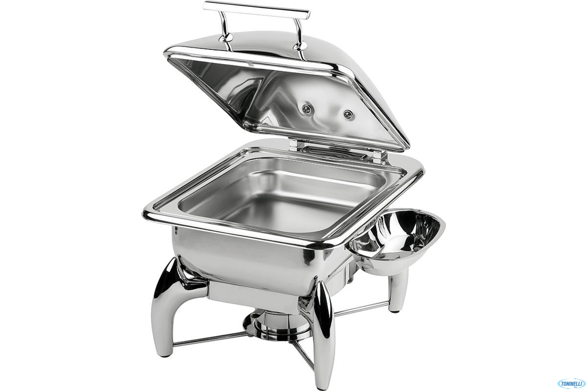 GLOBE-SCALDAVIVANDE GN 2.3 INOX 44X41,H.34 COPERCHIO TOTAL INOX 12483
