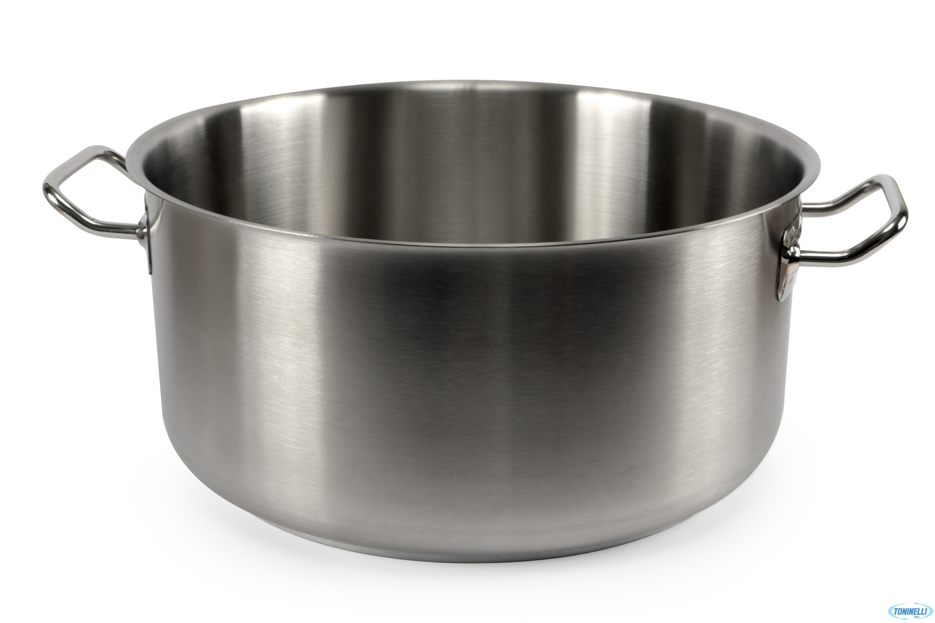 CASSERUOLA BASSA 2 MANIGLIE INOX CM 40 H 19 LT 23,6 INDUZIONE