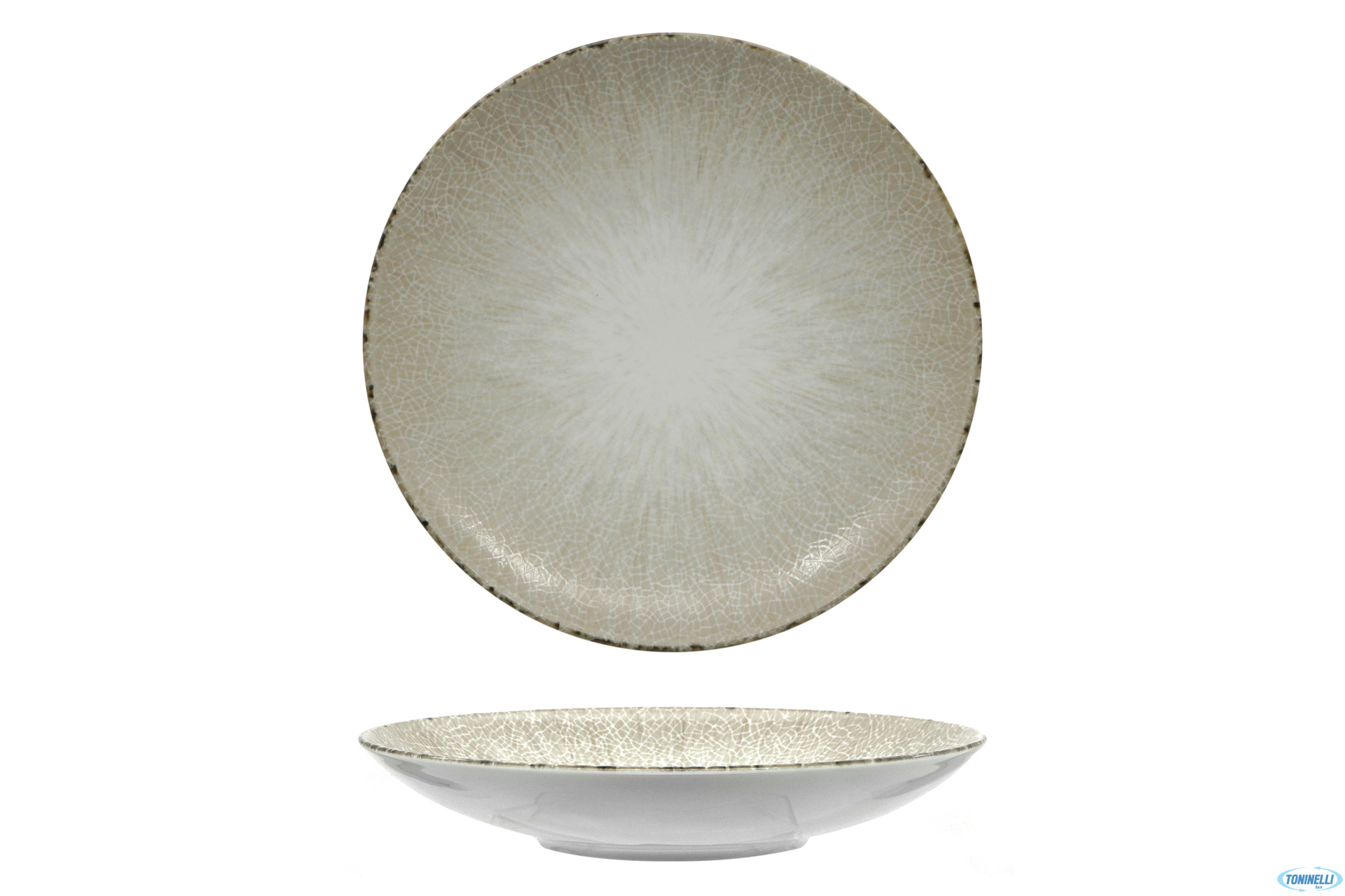 IRYS BROWN PASTA BOWL RITA CM.30 PORCELLANA