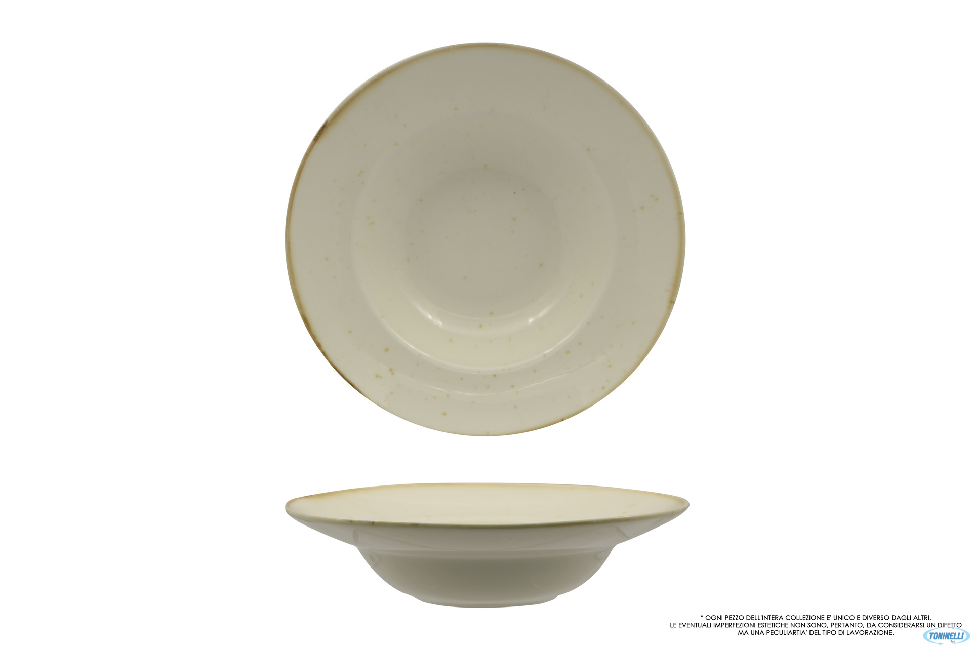 JAVA BARLEY CREAM PASTA BOWL CM 25 INTERNO CM 16   01020BC