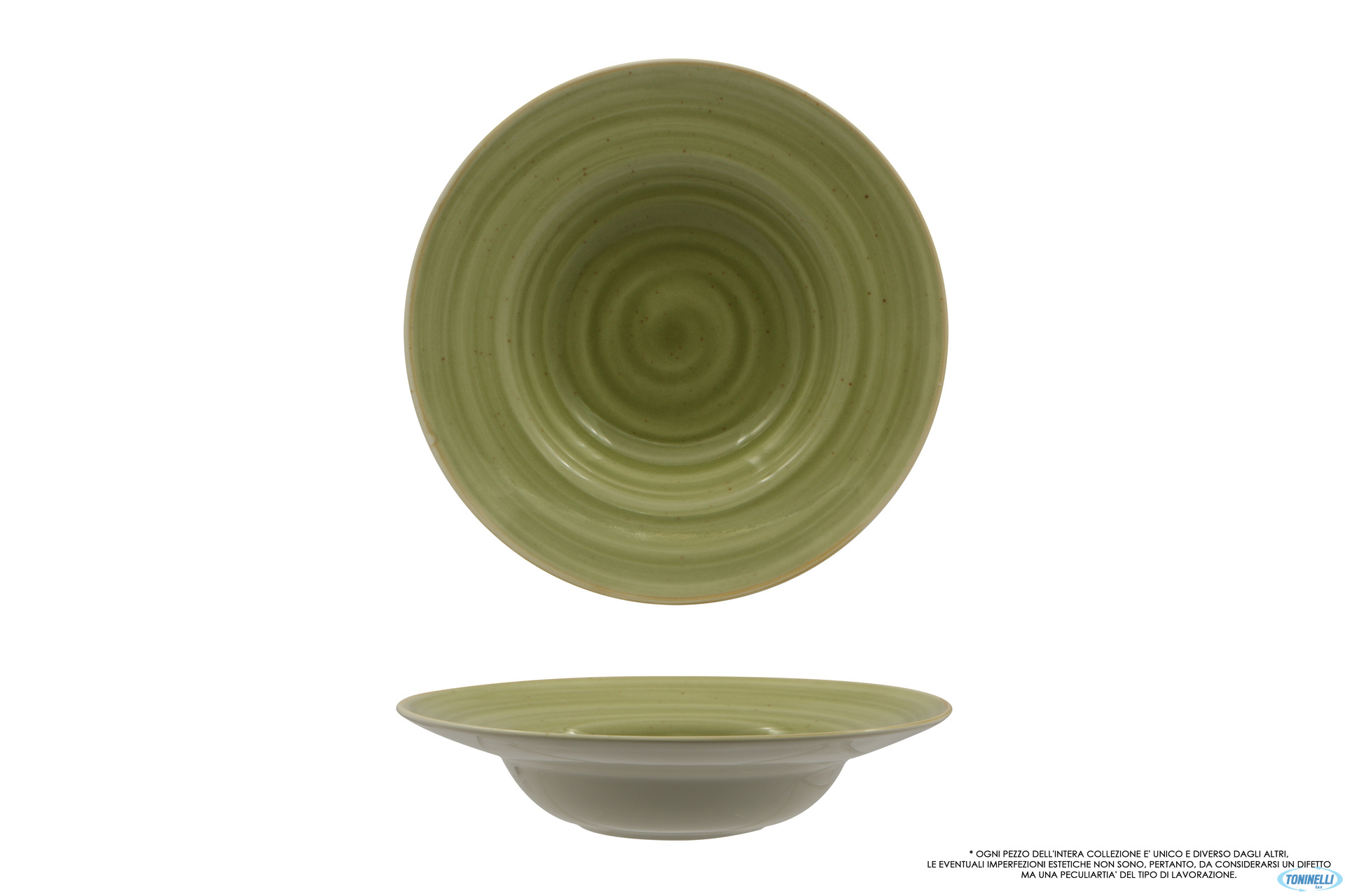 JAVA MEADOW GREENPASTA BOWL CM 25 INTERNO CM 16  01020MG