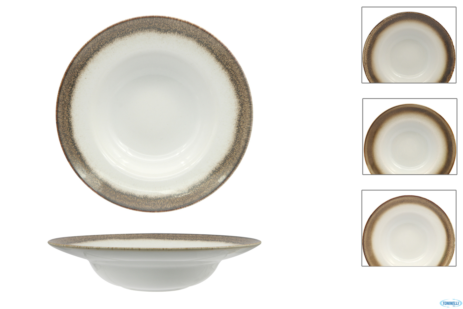 JAVA RADIANCE BROWN-PASTA BOWL CM 25 INTERNO CM 16 01020HBR