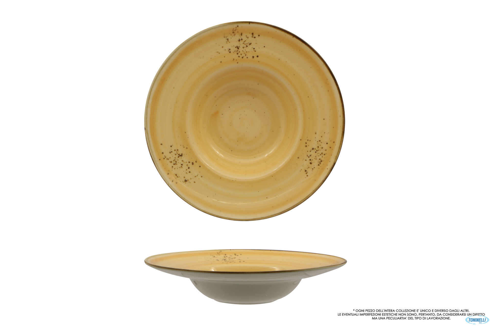 JAVA SUNRISE YELLOW PASTA BOWL CM 28 INTERNO CM 16  02120SY