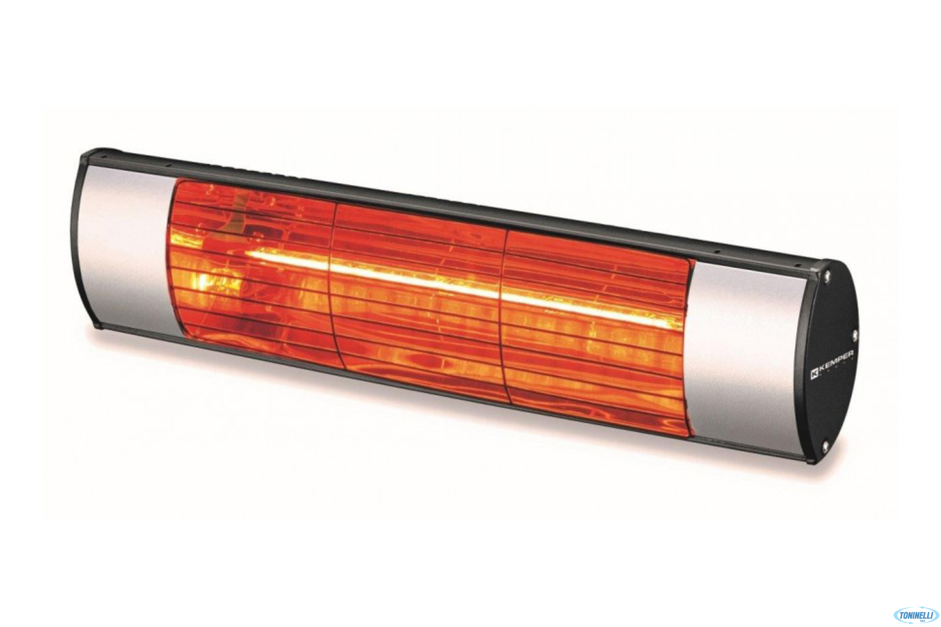 KEMPER-LAMPADA INFRAROSSI PROFESSIONALE 1,5KW COMPLETA DI STAFFA A PARETE ORIENTABILE. MONTABILE A PARETE,SOFFITTO O SU PIEDISTALLO (PER USO ESTERNO)