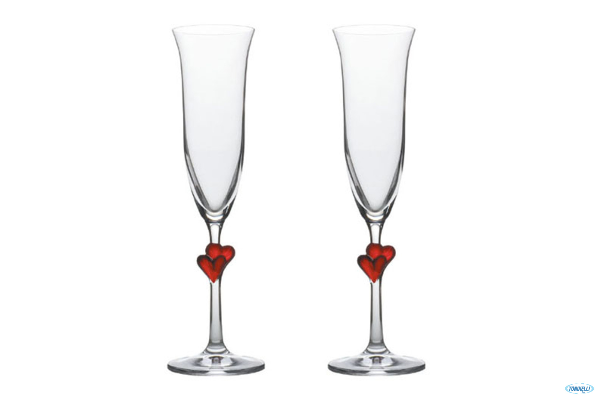 L AMOUR -SET 2 FLUTE ROSSO CL. 17,5