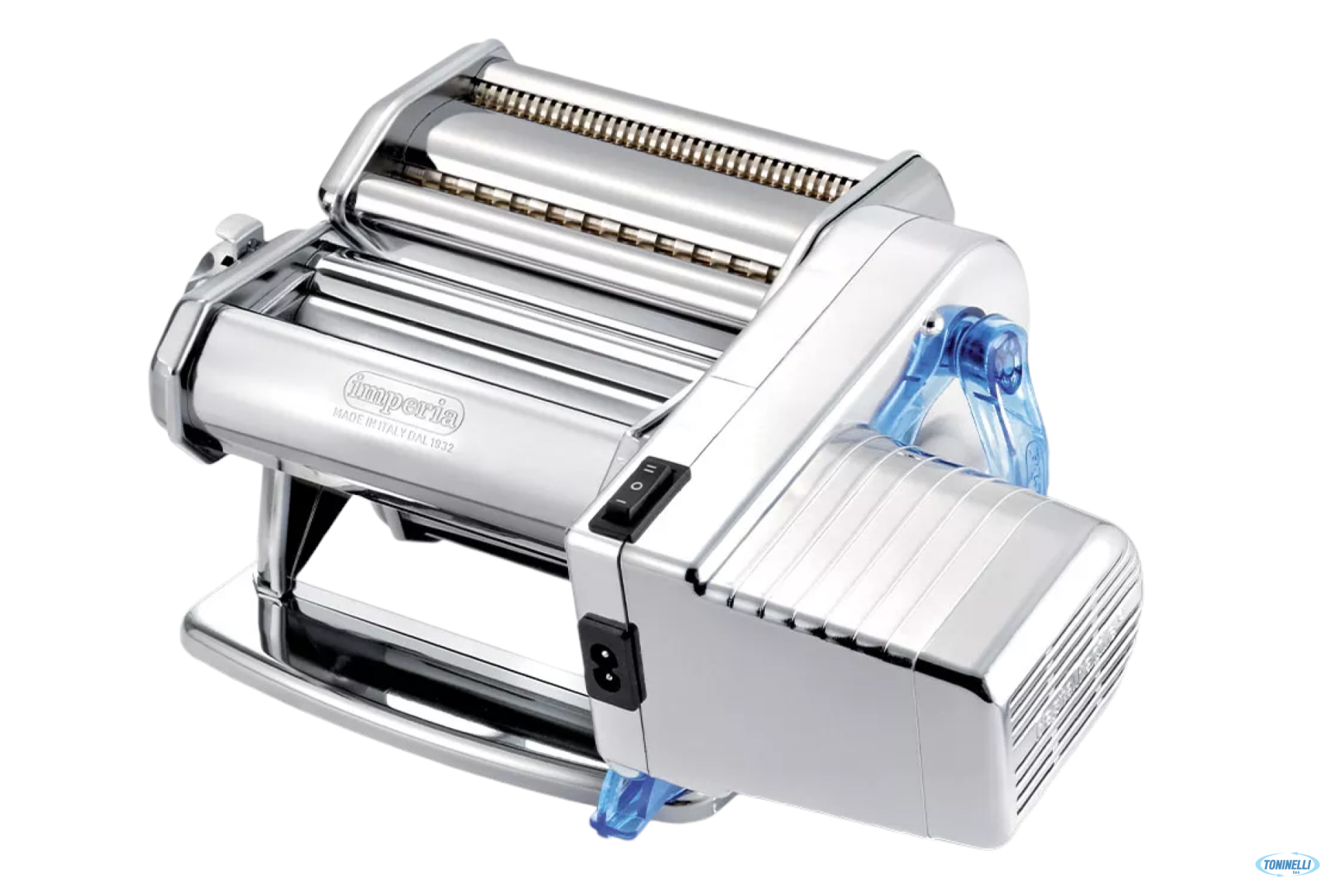 LA CLASSICA MACCHINA PASTA IMPERIA 150 ELECTRICA 230V SFOGLIA 150MM FETTUCCINE 6,5MM TAGLIOLINI 2MM