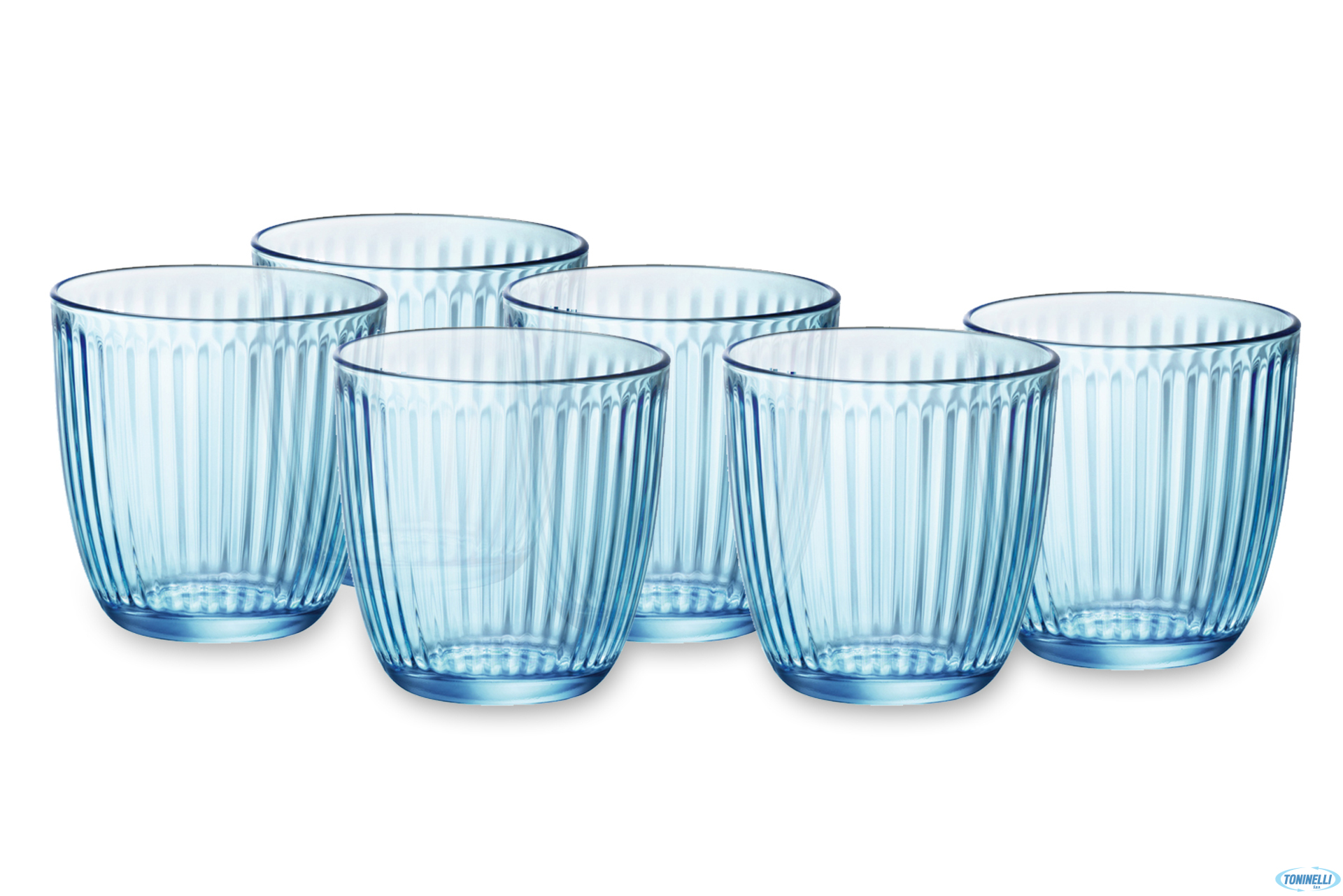 LINE LIVELY BLUE-CONFEZIONE 6 BICCHIERI ACQUA CL 29  5.80502.VNA