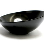 TILT MELAMINE BLACK-CIOTOLA OVALE CM 25X11  ZPLTB251