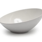 TILT MELAMINE WHITE-CIOTOLA OVALE CM 20X9  ZPLTW201