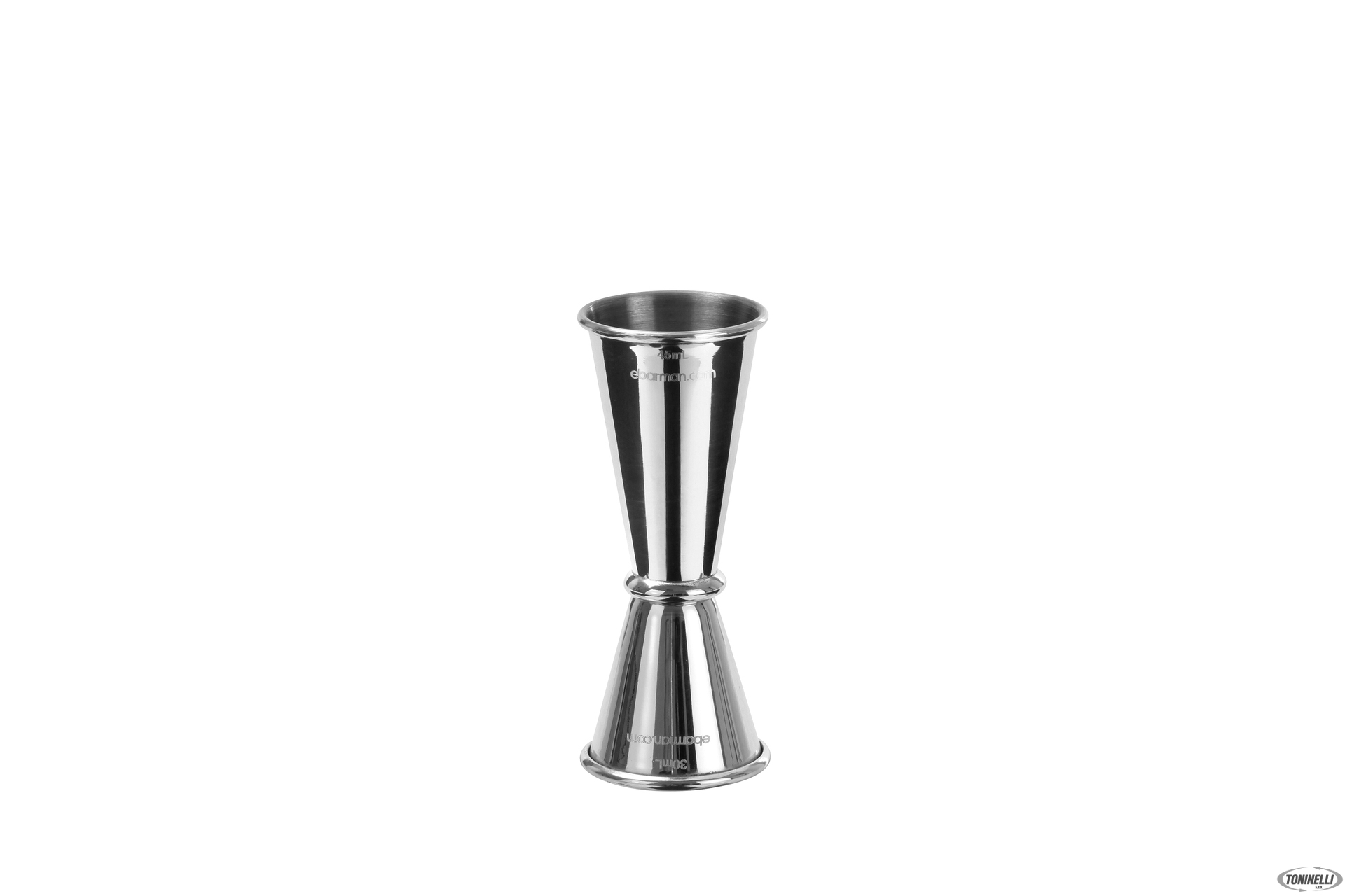 MIXING MISURINO JIGGER JAP SILVER CONO PICCOLO ML.30 CONO GRANDE ML.45 C1043 MIX46