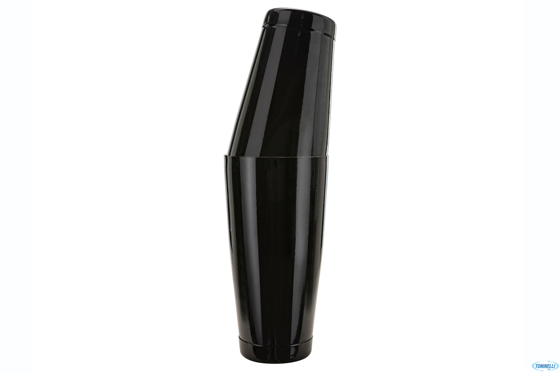 MIXING SHAKER NERO LUCIDO BOSTON BILANCIATO H.30,5 DIAMETRO 9,2 LT.0,9 0,6 KG.0,439 C384