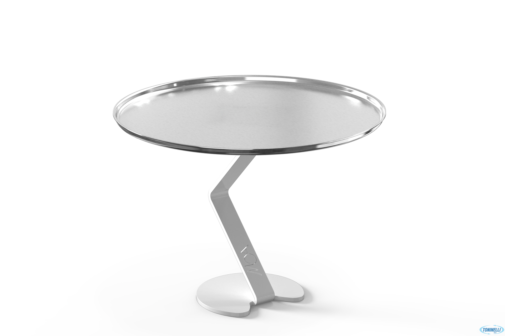MOA BUFFET BIANCO-ZETA-ALZATA ACCIAIO H 130 MM E VASSOIO INOX ELEMENTS 182 MM
