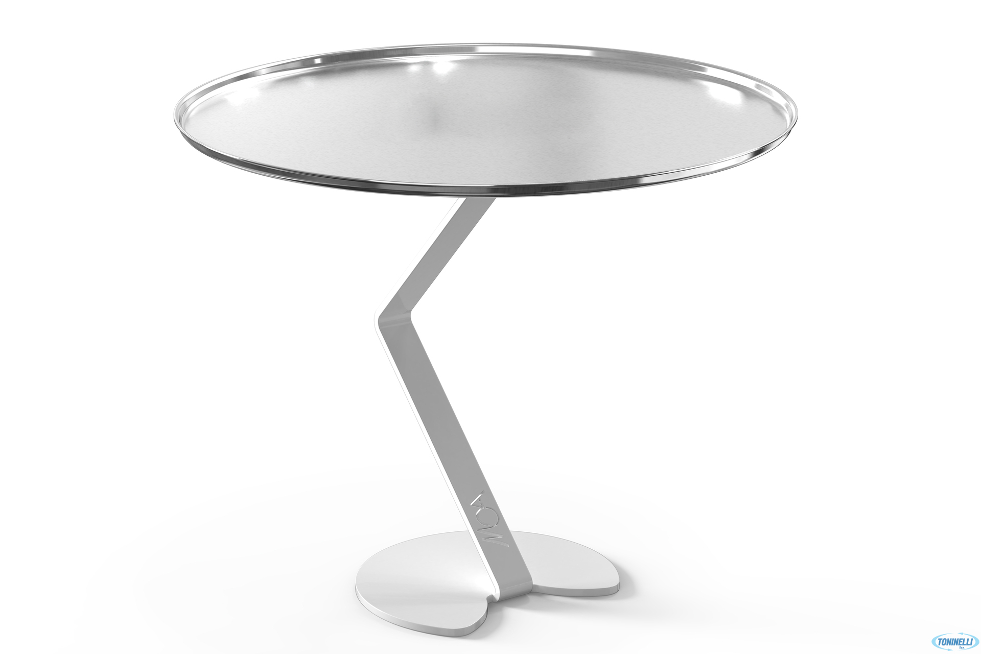 MOA BUFFET BIANCO-ZETA-ALZATA ACCIAIO H 180 MM E VASSOIO INOX ELEMENTS 222 MM